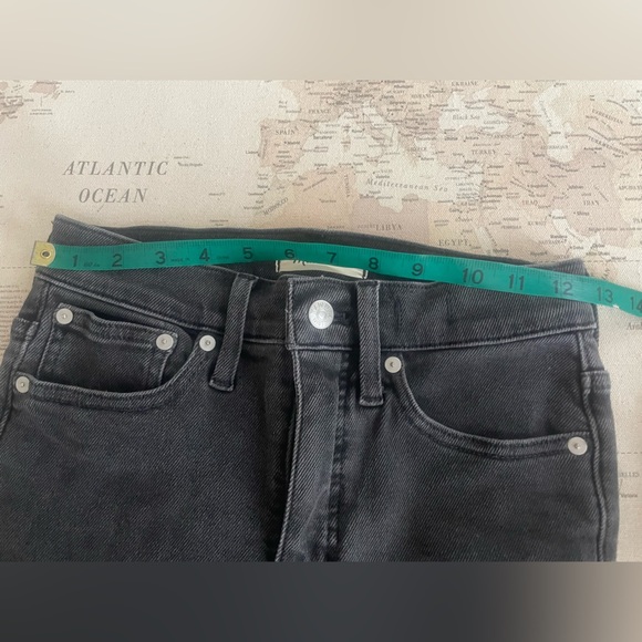 Madewell Cali Demi-Boot Jeans Size 25 Dark Gray Denim - Picture 10 of 14